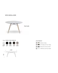 Wox Masa Ø120 (kayın)