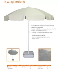 PLAJ ŞEMSİYESİ Ø200