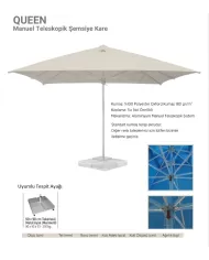 QUEEN | Manuel Teleskopik Şemsiye 400x400