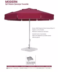 MODERN | İpli Sistem Yuvarlak Şemsiye Ø400