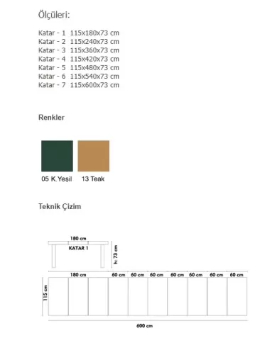 KATAR-1 (115x180 - 8 kişilik)