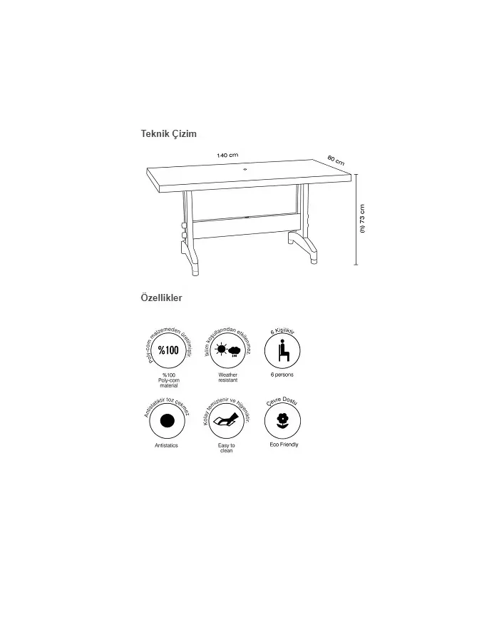 PRESTIGE (80x140 cm - 6 kişilik)