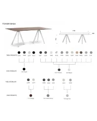 Tower 210 Masa 89x179