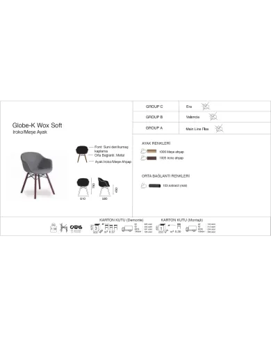 Globe-K Wox Soft Iroko/Meşe