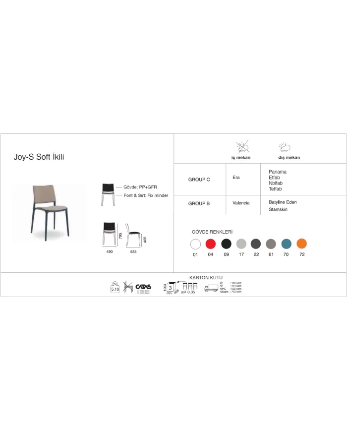 Joy-S Soft İkili Minder
