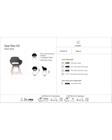 Opal Wox KD Kayın Ayak