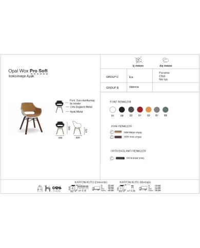 Opal Wox Pro Soft Iroko/Meşe Ayak